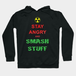 Stay Angry Superhero Keep Calm Funny Meme Hoodie